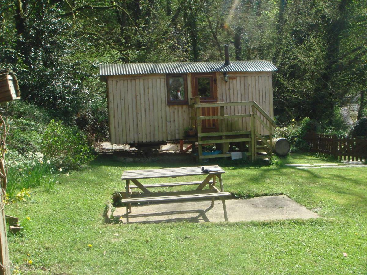 'Morris' The Shepherd'S Hut With Woodland Hot Tub 카마던 외부 사진